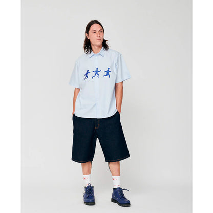 Pantalones We Are Not Friends - Denim Chino Shorts
