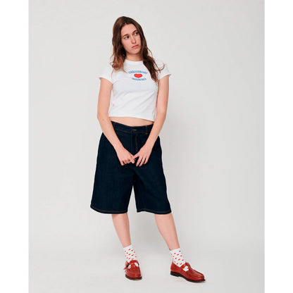 Pantalones We Are Not Friends - Denim Chino Shorts