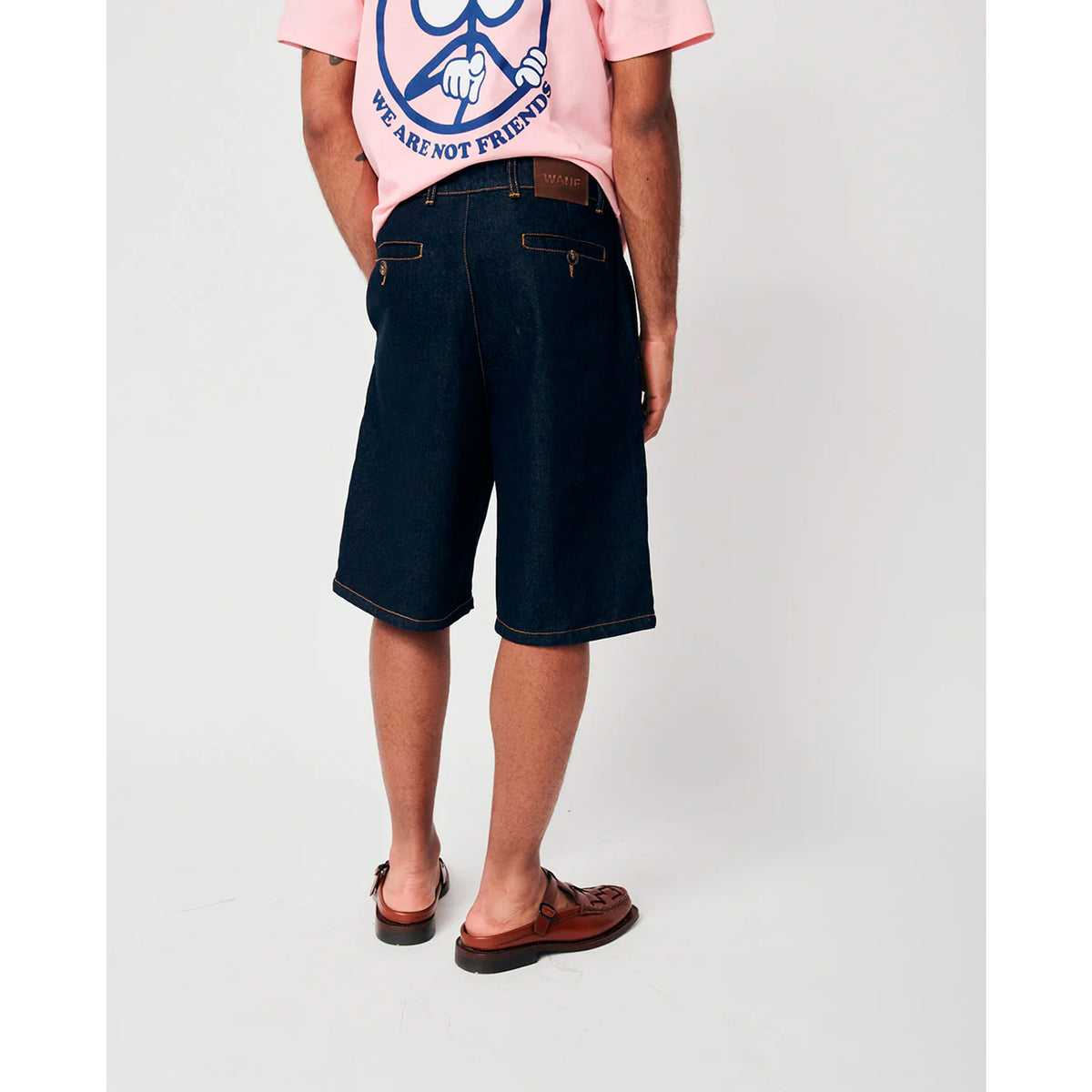 Pantalones We Are Not Friends - Denim Chino Shorts