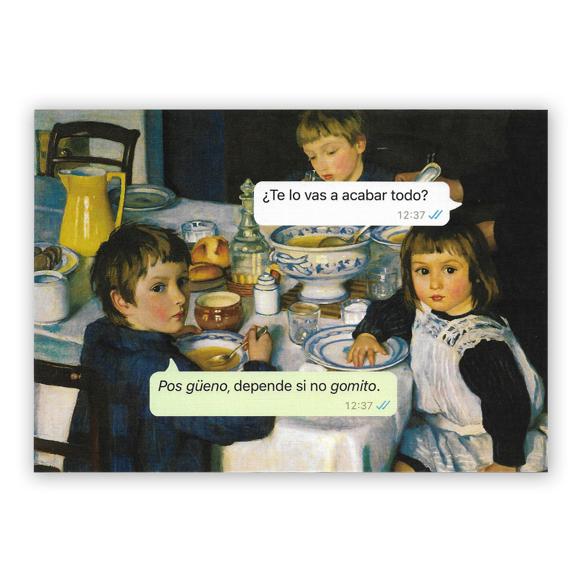 Print de La última croqueta A5 - "Depende si no gomito"