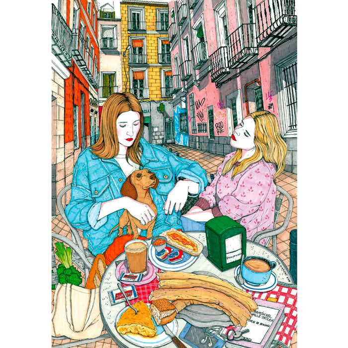 Print de Ana Jarén A4 - "Breakfast in Malasaña"