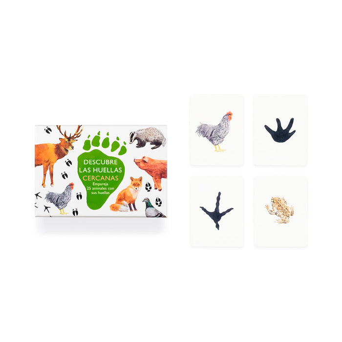 Juego de memoria - "Descubre las huellas cercanas" 🐾