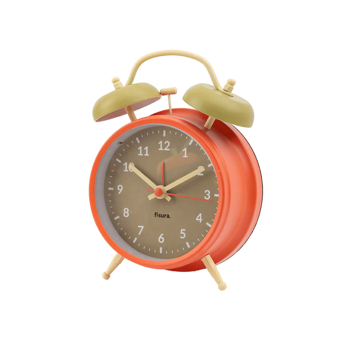 Reloj - Despertador Retro Beige y Naranja