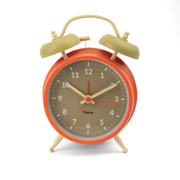 Reloj - Despertador Retro Beige y Naranja