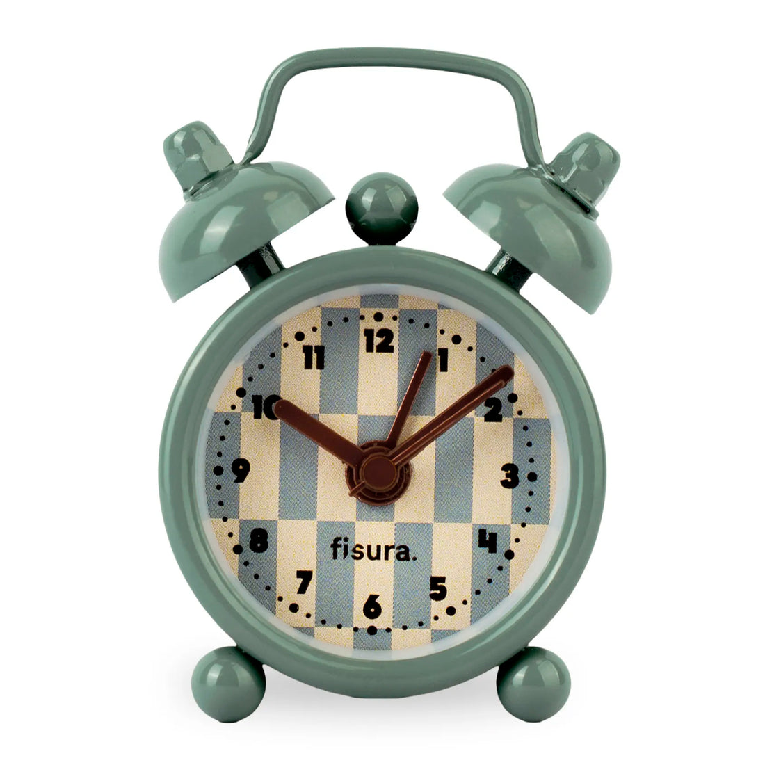Reloj Fisura - Despertador Retro Mini Gris y Amarillo