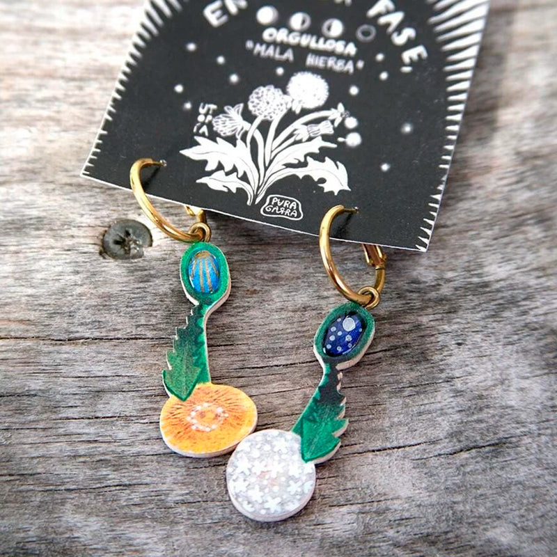 Pendientes Pura Garra - Diente de León Mini