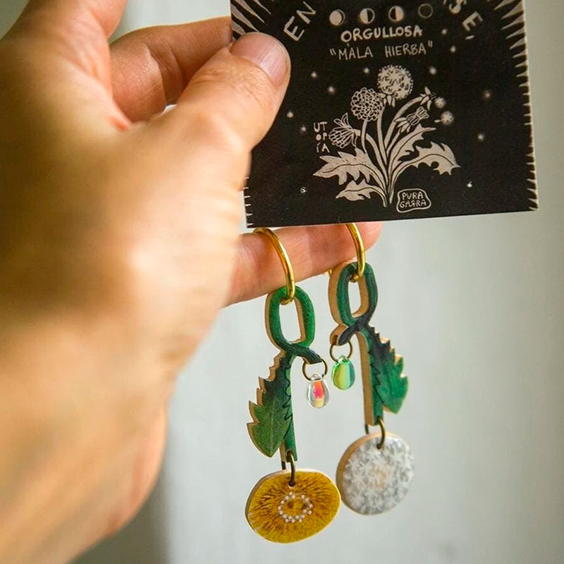 Pendientes Pura Garra - Diente de León