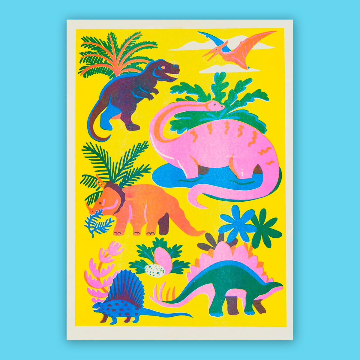Print de Naomi Wilkinson A3 - "Dinosuar" 🦖