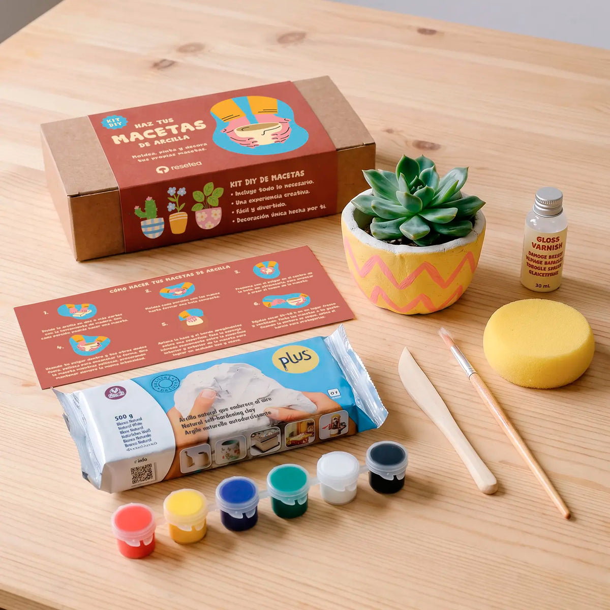 Kit DIY - Haz tus Macetas de Arcilla