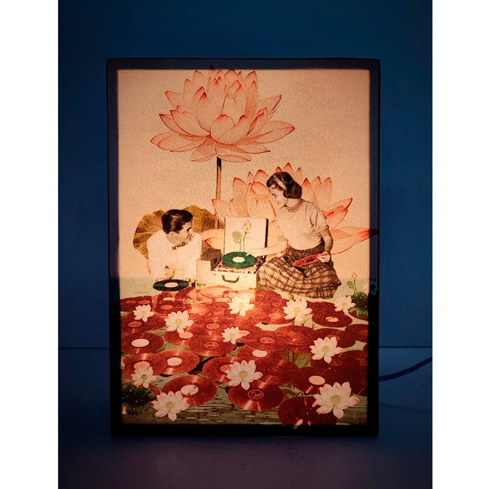 Caja de luz A4 - "Dj's botánicos" de El Lucernario