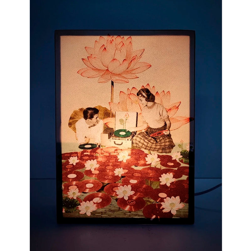 Caja de luz A4 - "Dj's botánicos" de El Lucernario