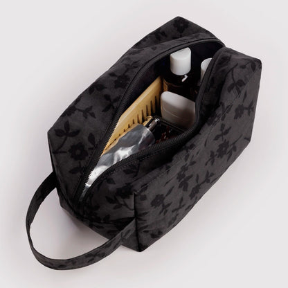 Neceser Baggu - Charcoal Ditsy Floral