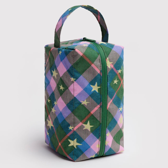 Neceser Baggu - Green Star Plaid ✨