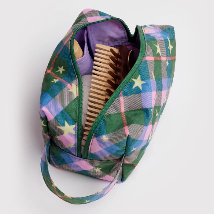 Neceser Baggu - Green Star Plaid ✨