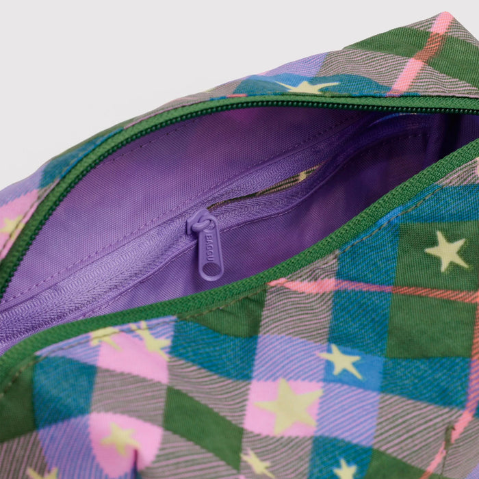 Neceser Baggu - Green Star Plaid ✨