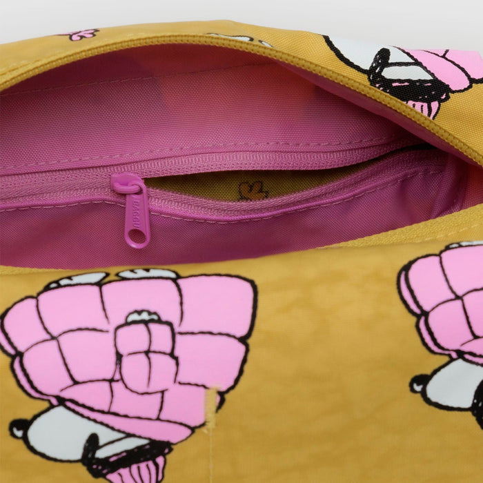 Neceser Baggu - Puffer Snoopy Pink