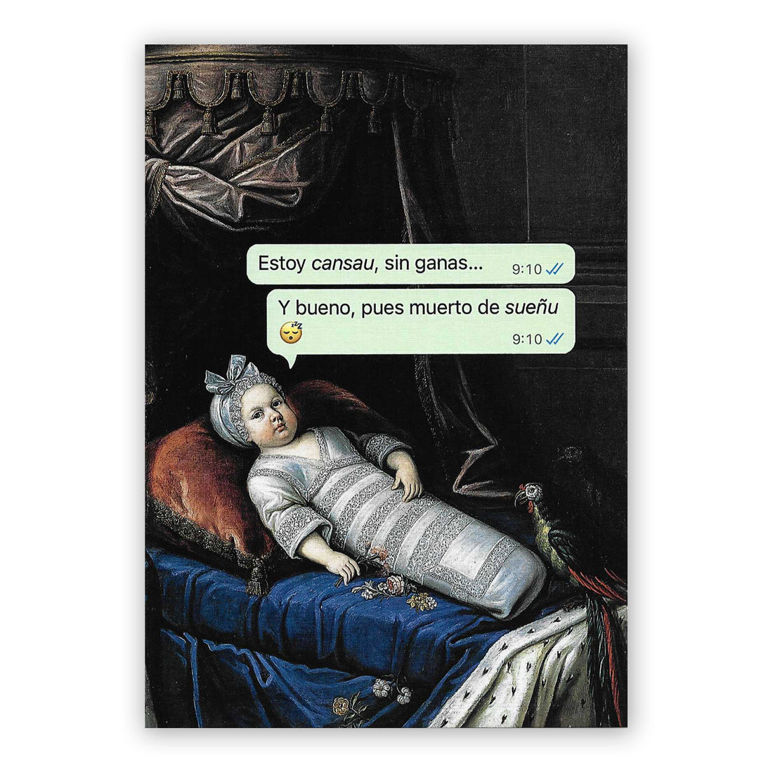 Print de La última croqueta A5 - "Estoy Cansau"