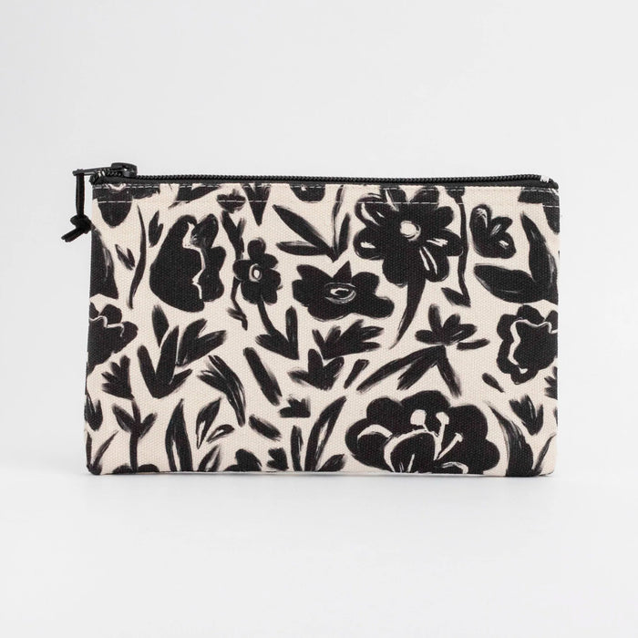 Estuche - Black & White Flowers