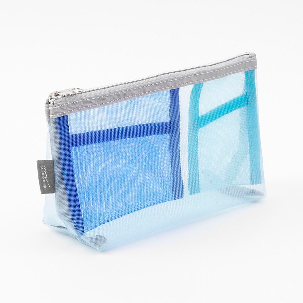 Estuche de malla con compartimentos Midori - Light Blue