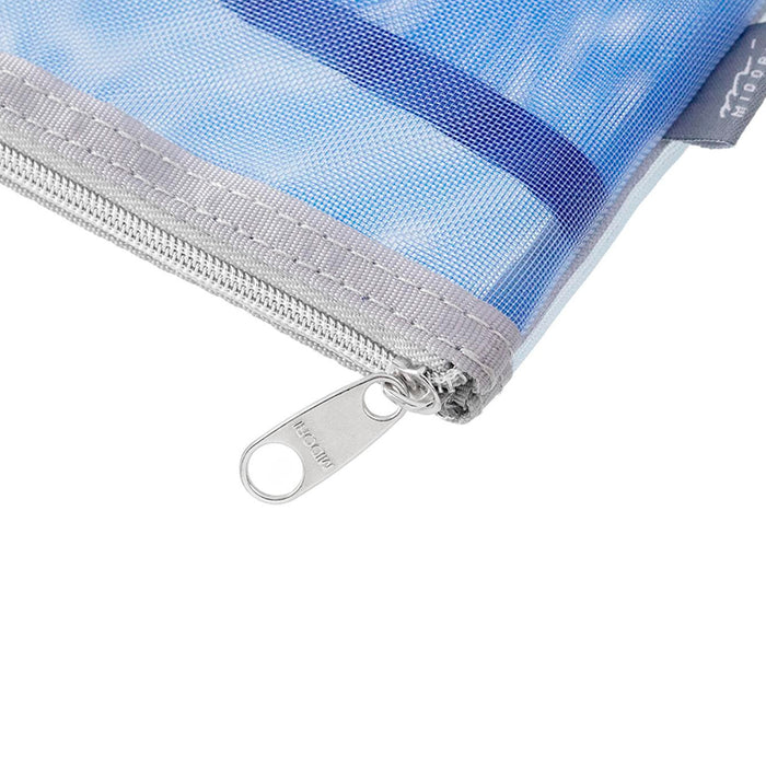 Estuche malla con bolsillos - Light Blue