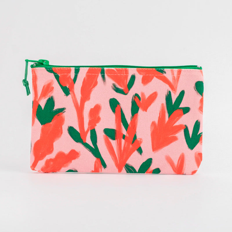 Estuche - Pink & Green Flowers