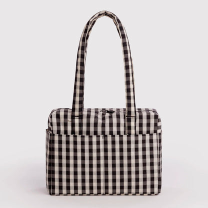 Bolso Nube Everyday Baggu - Black and Cream Gingham