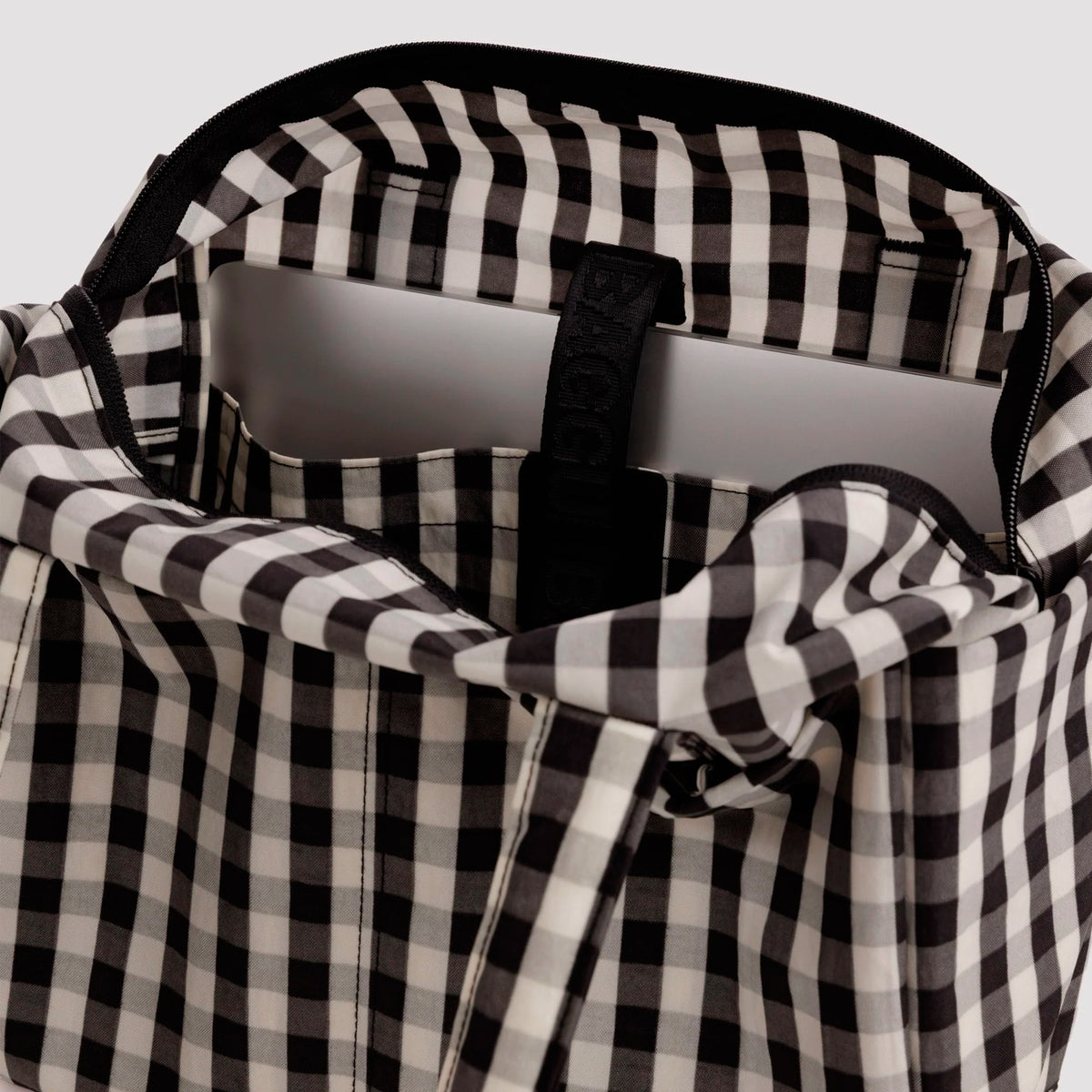 Bolso Nube Everyday Baggu - Black and Cream Gingham