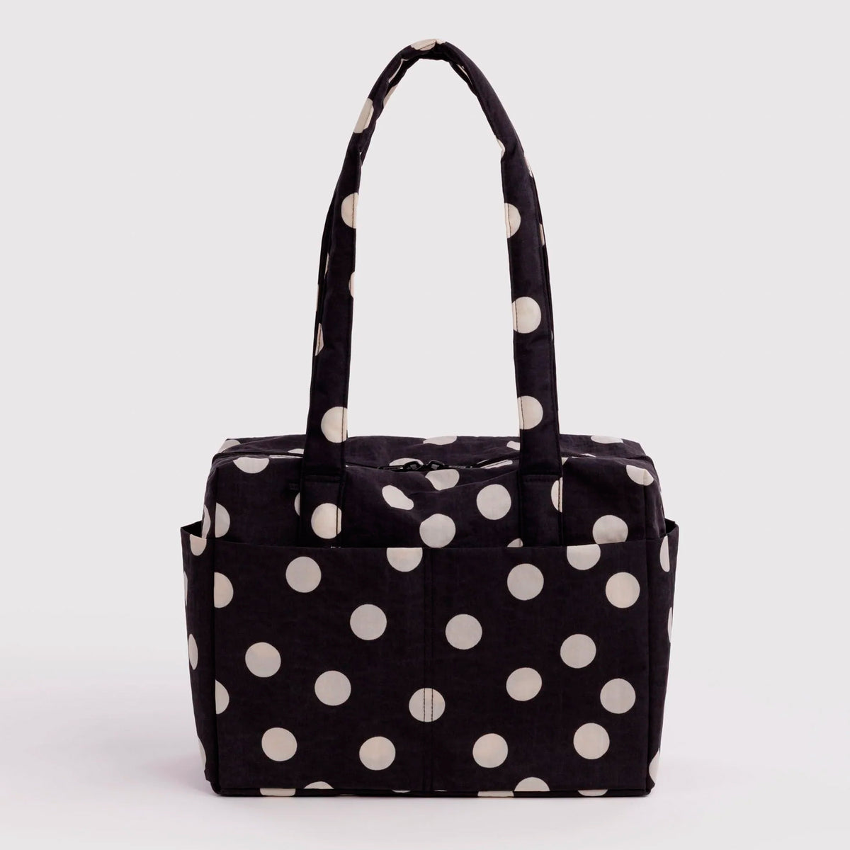 Bolso Nube Everyday Baggu - Black and Cream Polka Dot