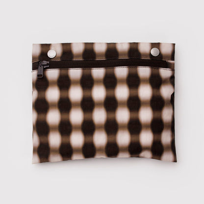 Bolso Nube Everyday Baggu - Blurred Gingham Brown