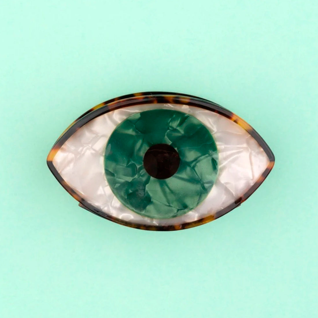 Pinza para el pelo - Ojo verde