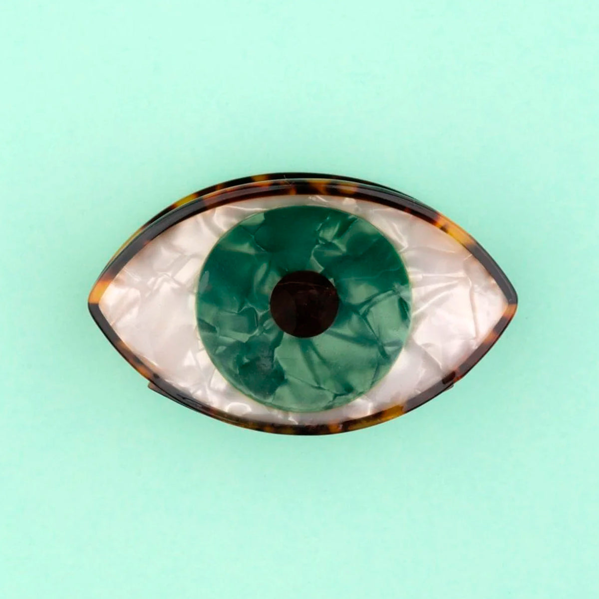 Pinza para el pelo - Ojo verde