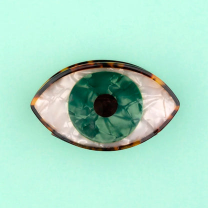 Pinza para el pelo - Ojo verde