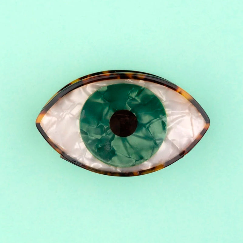 Pinza para el pelo - Ojo verde