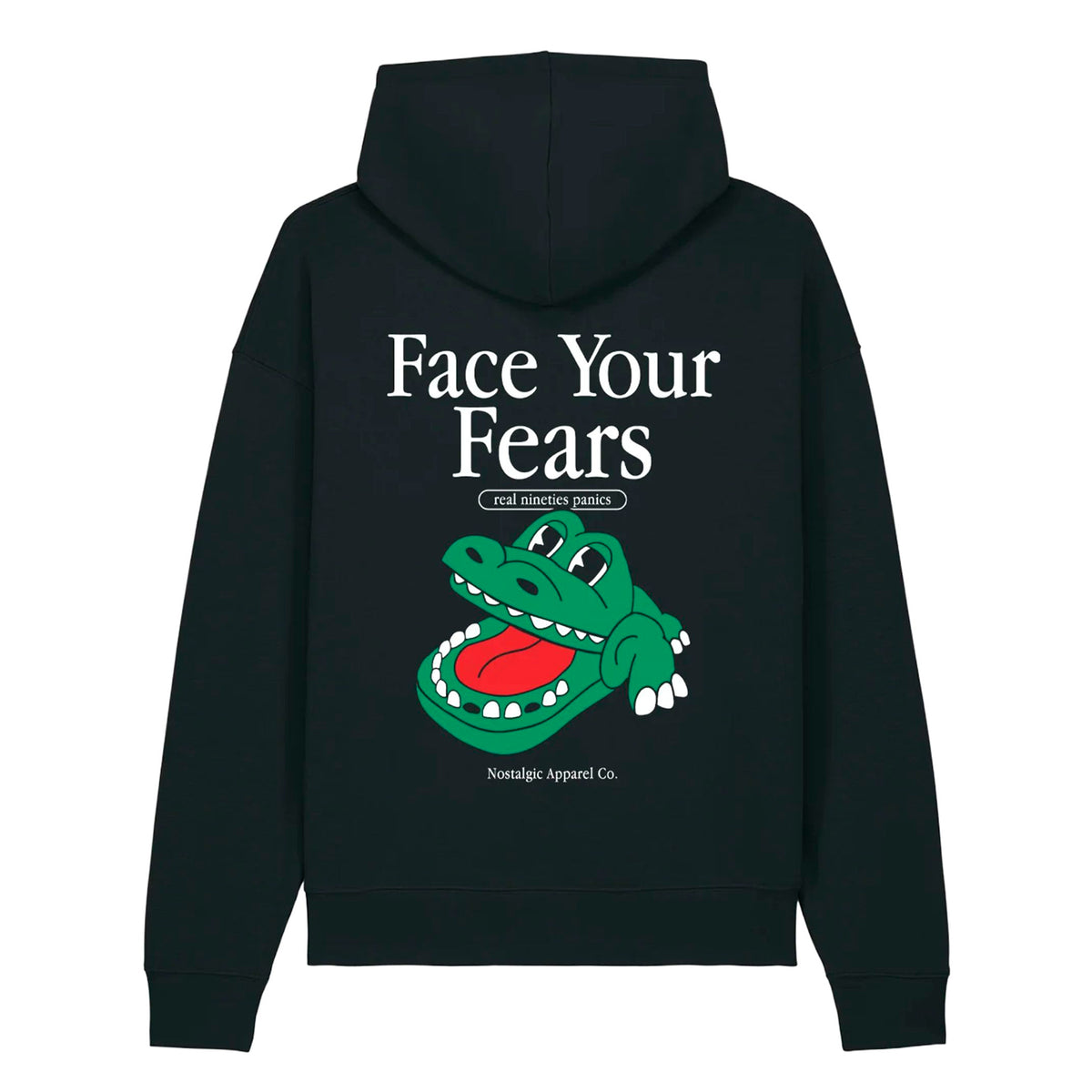 Sudadera Nostalgic Apparel - "Face Your Fears" 🐊🦷
