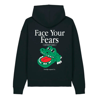 Sudadera Nostalgic Apparel - "Face Your Fears" 🐊🦷