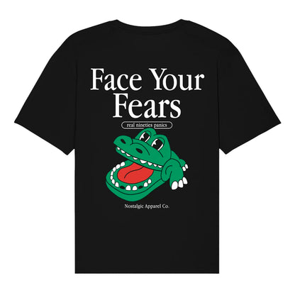 Camiseta Nostalgic Apparel - "Face Your Fears" 🐊🦷