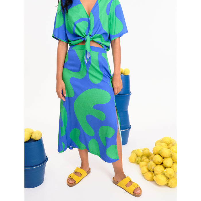 Falda Béhulah - Alonnah Azul/Verde