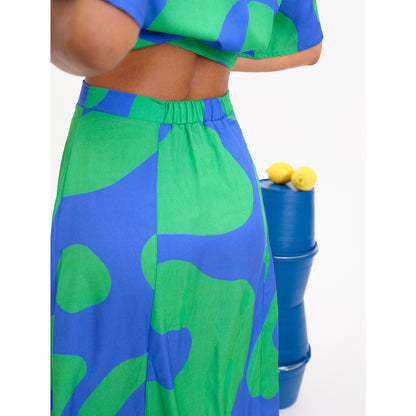 Falda Béhulah - Alonnah Azul/Verde