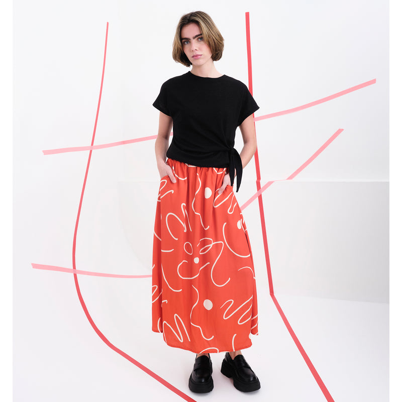 Falda Béhulah - Lee Naranja