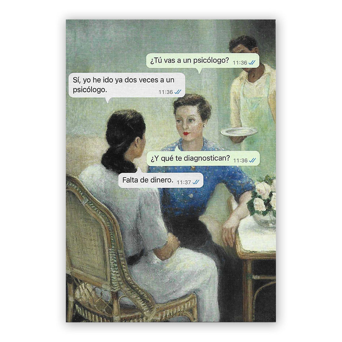Print de La última croqueta A5 - "Falta de Dinero"