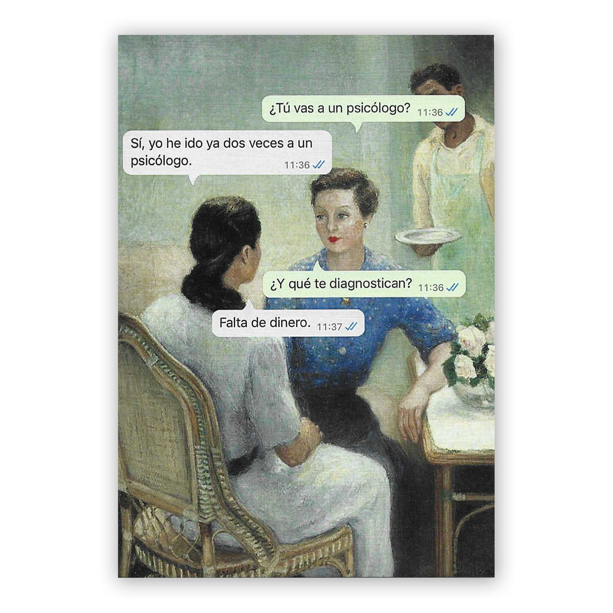 Print de La última croqueta A5 - "Falta de Dinero"