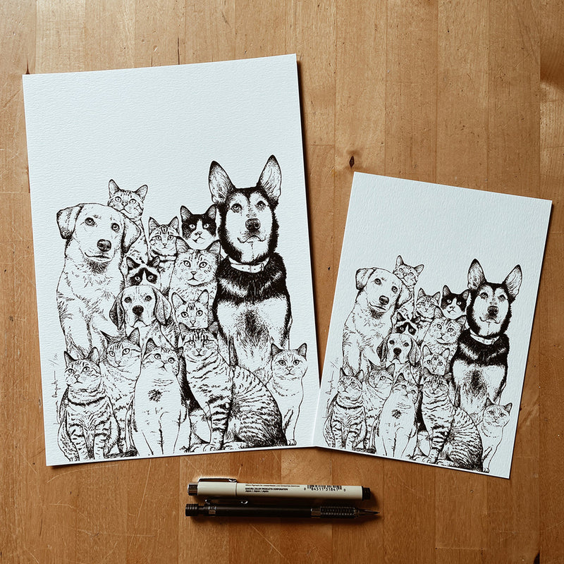 Print de Laura Agustí  A4 - "Family"