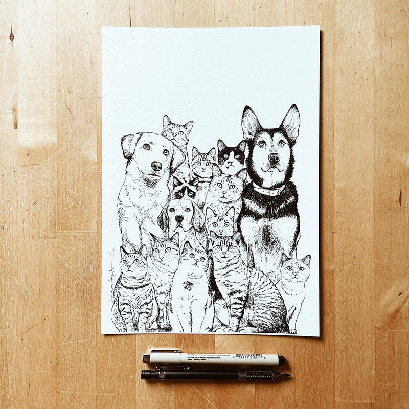 Print de Laura Agustí  A4 - "Family"