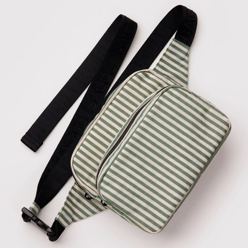 Riñonera Baggu - Sage Stripe