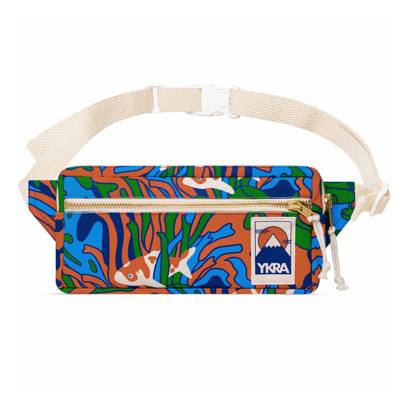 Riñonera Ykra - Fanny Pack Trippy Fish Azul