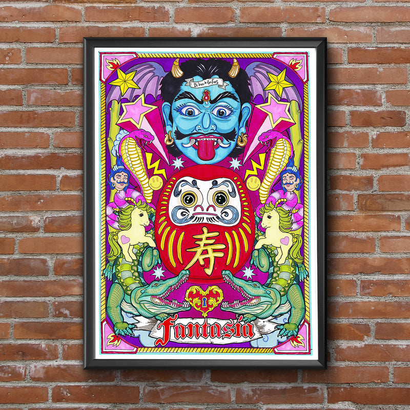 Print de El dios de los tres A3 - "Fantasía"