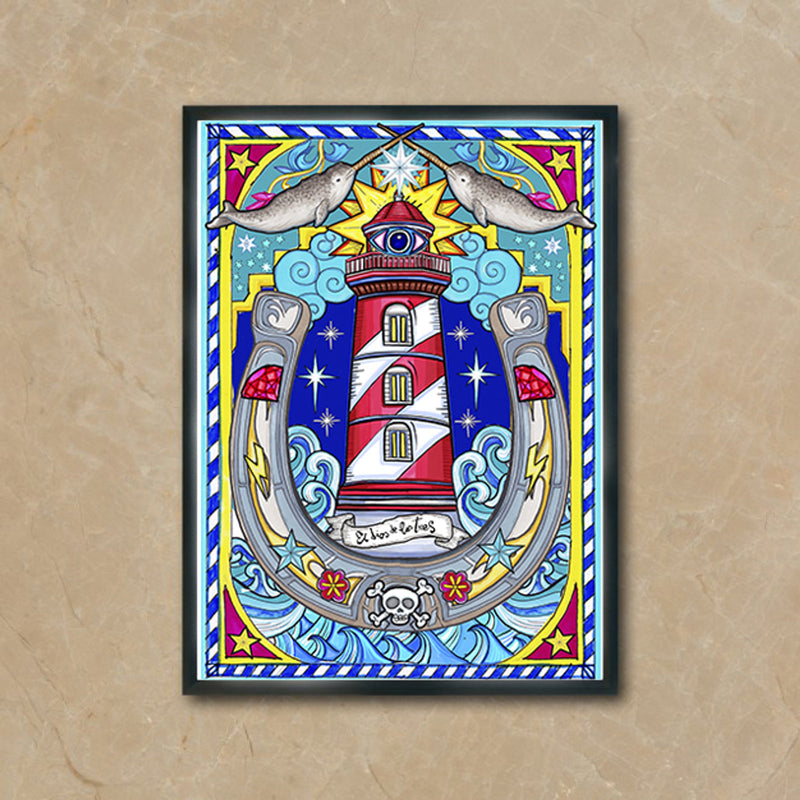 Print de El dios de los tres A4 - "Faro"