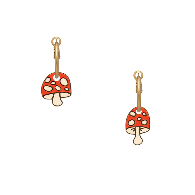 Pendientes de aro Materia Rica - Festive Fungi 🍄