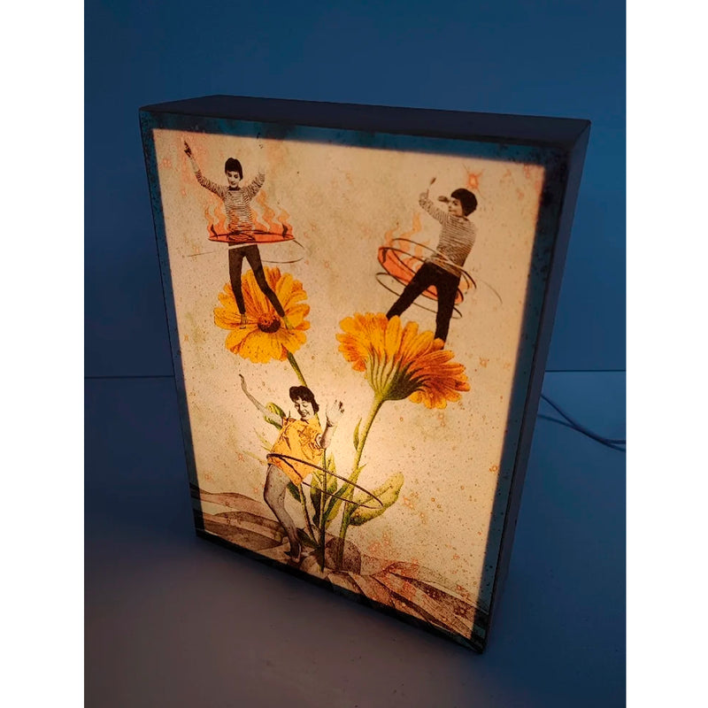 Caja de luz A4 - "Fiesta del polen" de El Lucernario