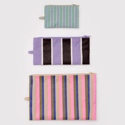 Bolsitas con cremallera Baggu - Candy Shop Stripes